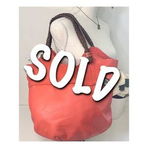 The SaK - coral genuine leather purse hobo
